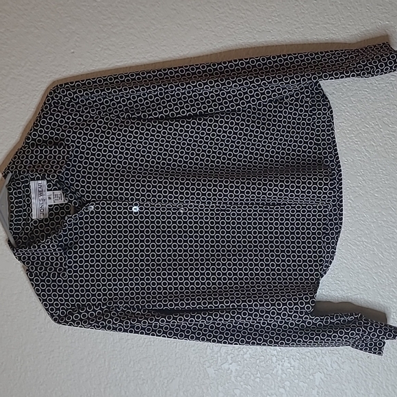 JONES Wear Petite Size 8 Button Down Long Sleeve Cropped Top - Picture 2 of 6